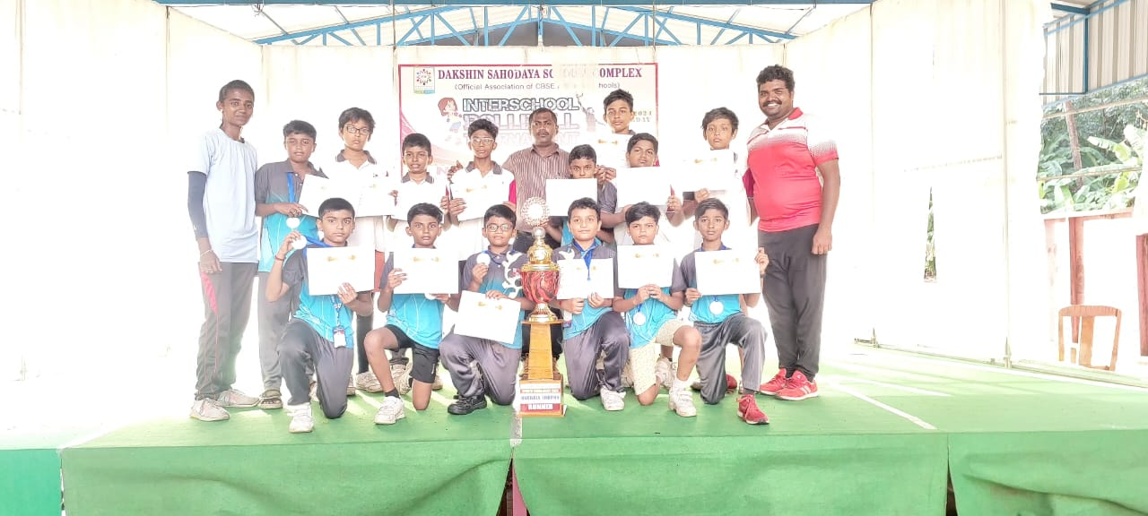 Under - 11 Roll Ball Skating Team Clinched 2nd Place in the Dakshin Sahodaya Inter District School Level Competition