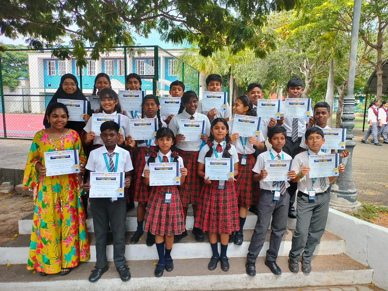 Tamil Nadu Science Forum to inculcate science skills, scientific reasoning and general awareness in students. Our students participated and certified for their participation.