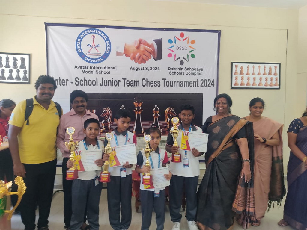 Third place in the Dakshin sahodaya interschool chess competition under 11( junior category)